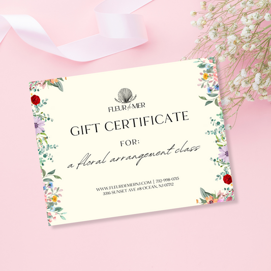 Floral Arrangement Workshop Gift Certificate
