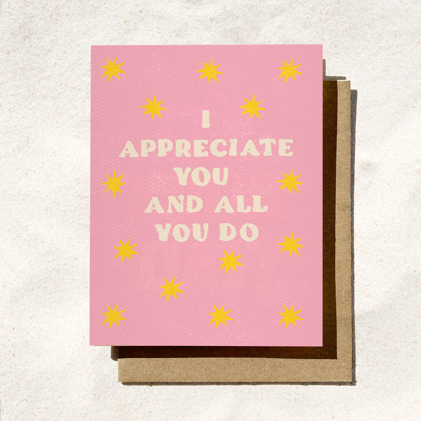 I Appreciate You Card