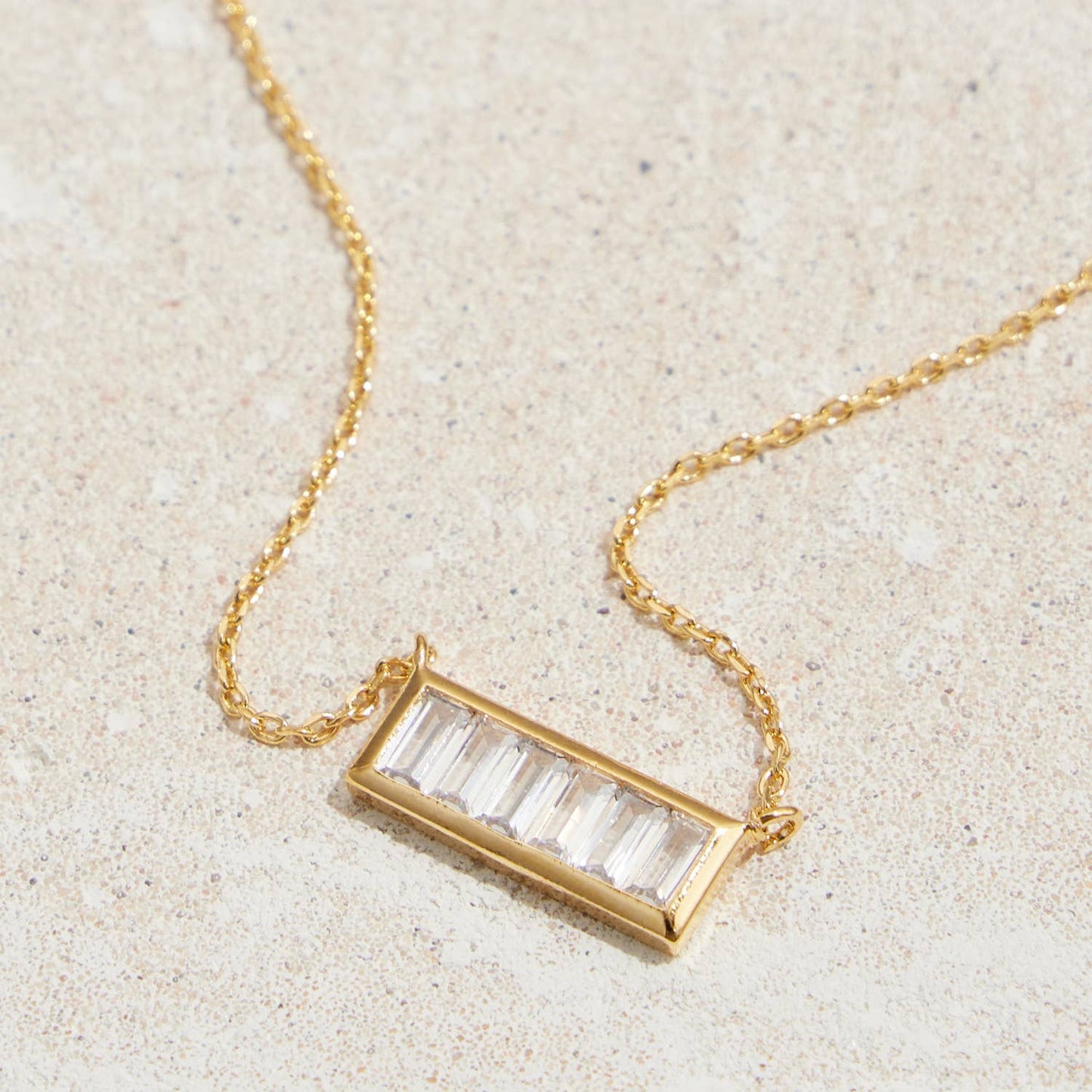 Rectangle Pendant Necklace