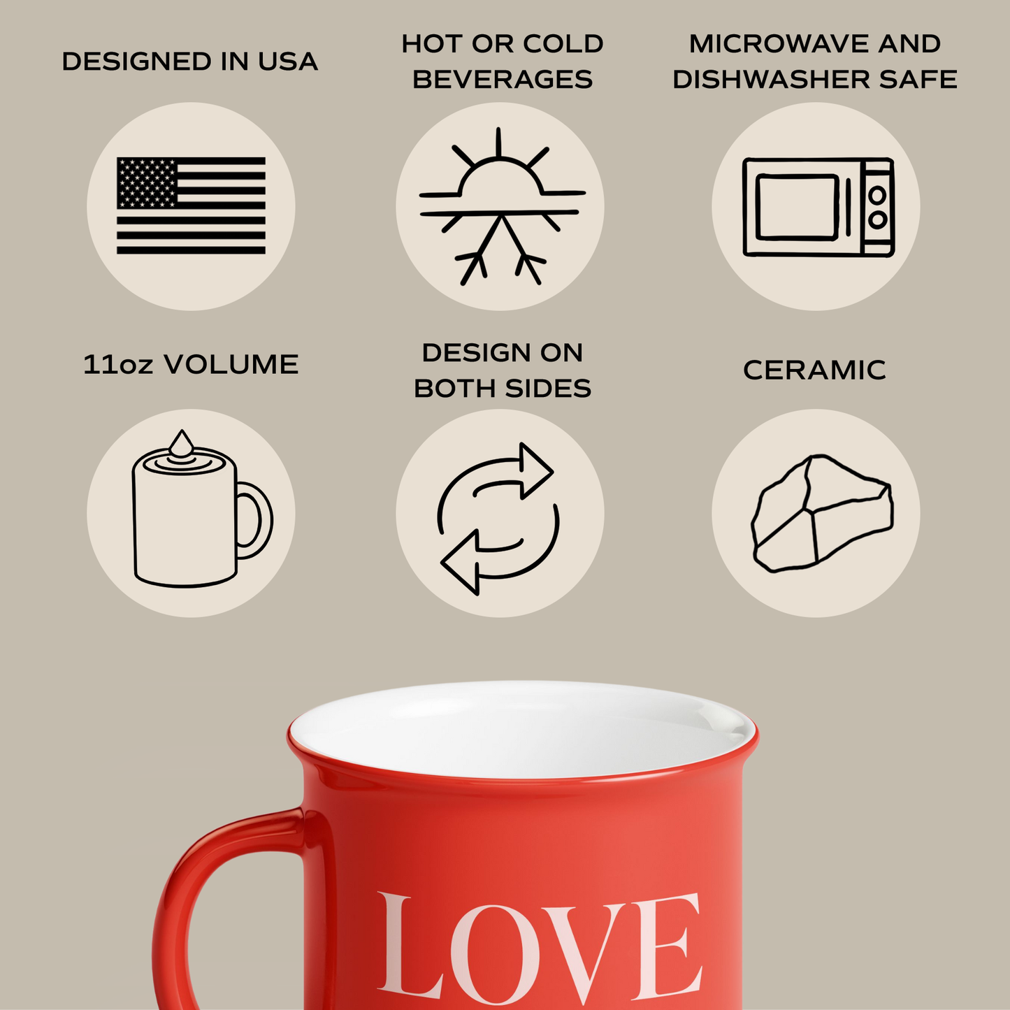 Love You Campfire Coffee Mug - 11oz
