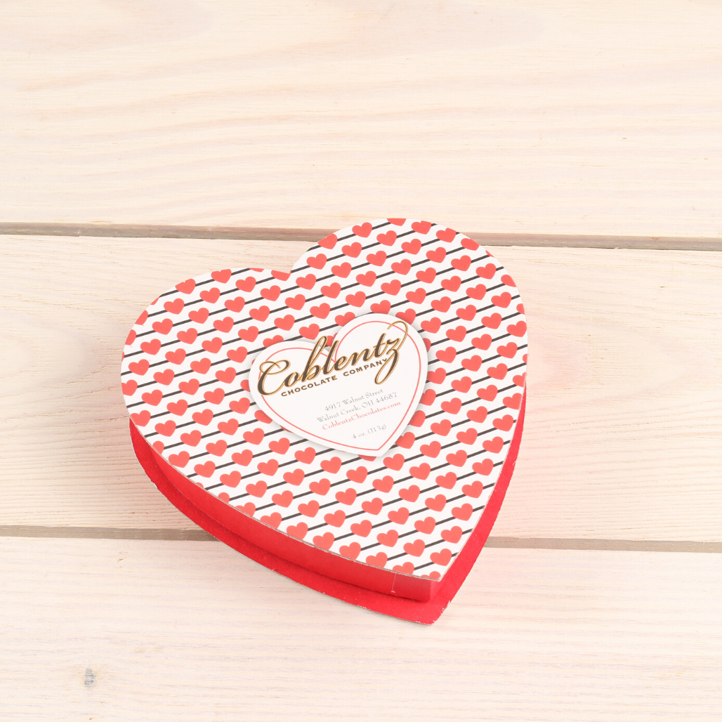 Valentine Heart Chocolate 4 oz Gift Box
