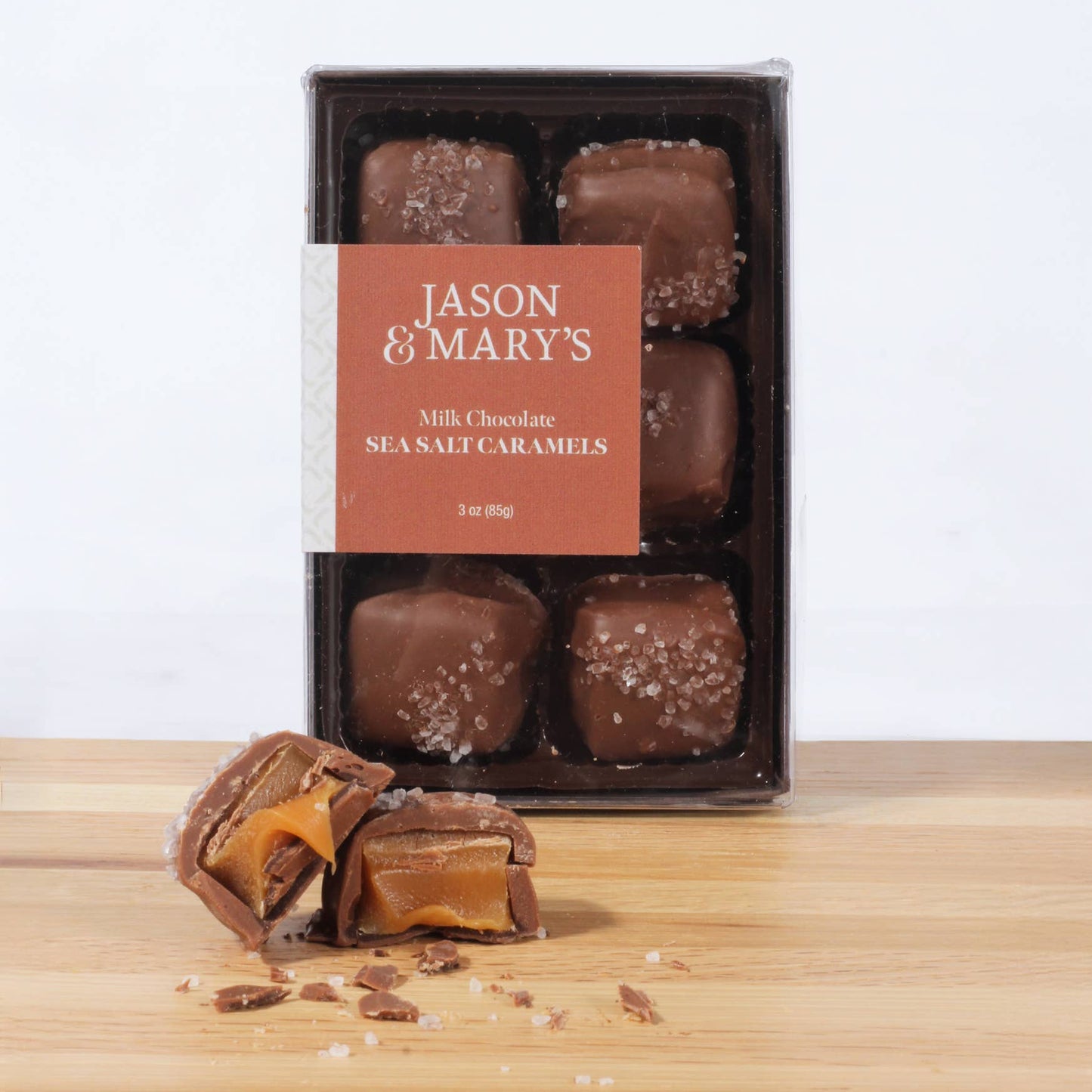 Milk Chocolate Sea Salt Caramels Gift Box