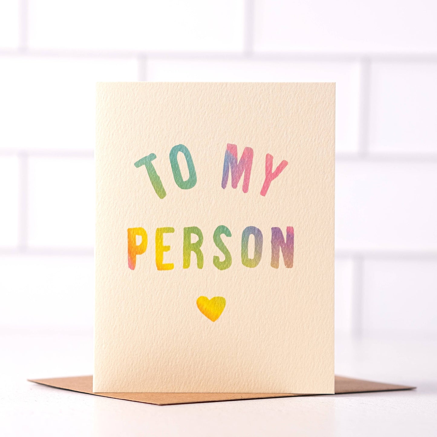 To My Person - Colorful Valentine's Day Card