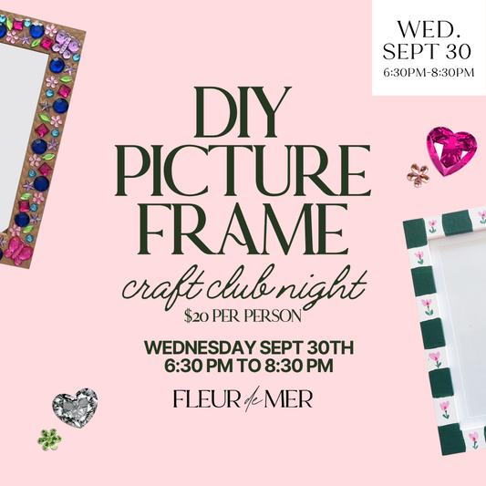 Craft Club: DIY Picture Frame Night | September 30th