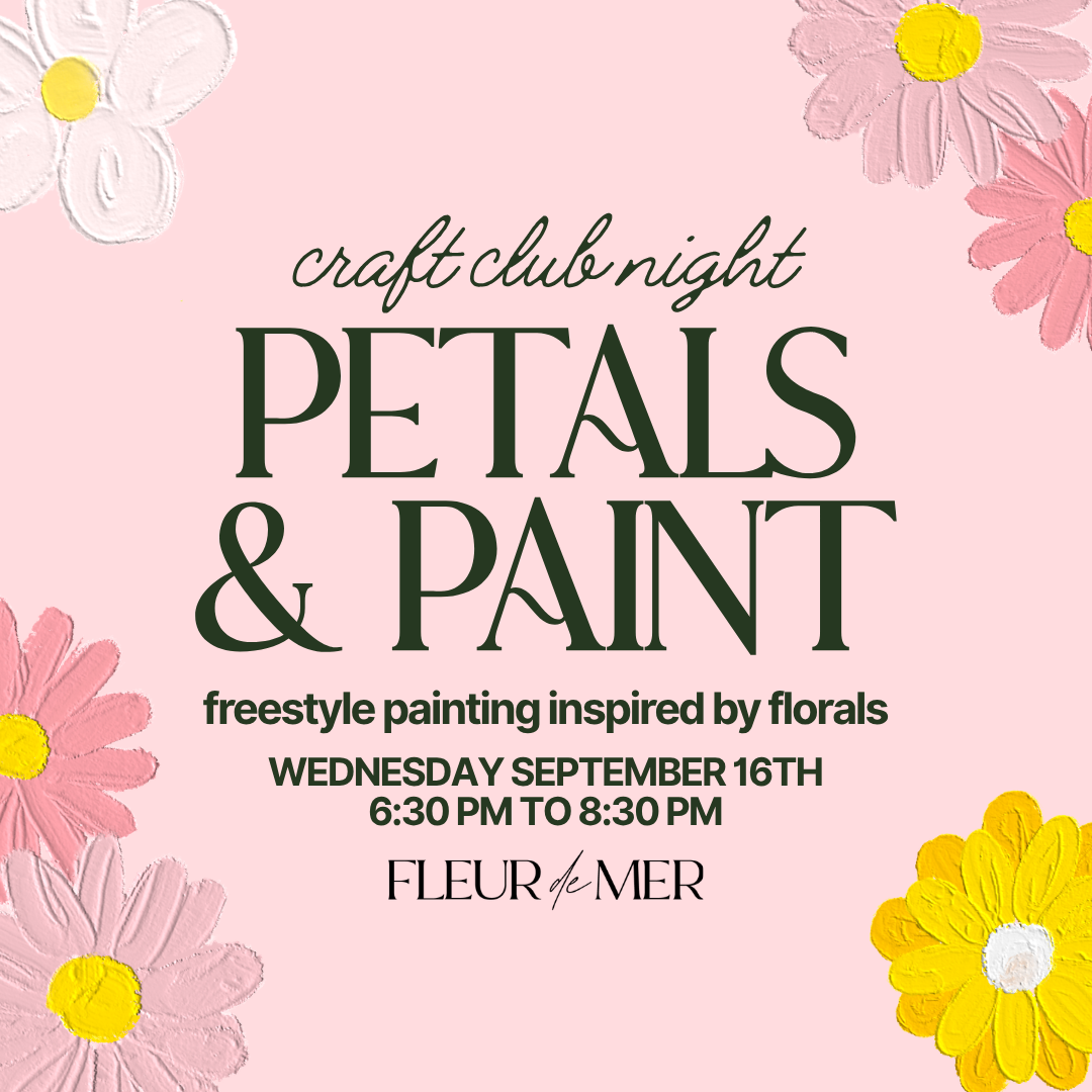 Craft Club: Petals & Paint | September 16th